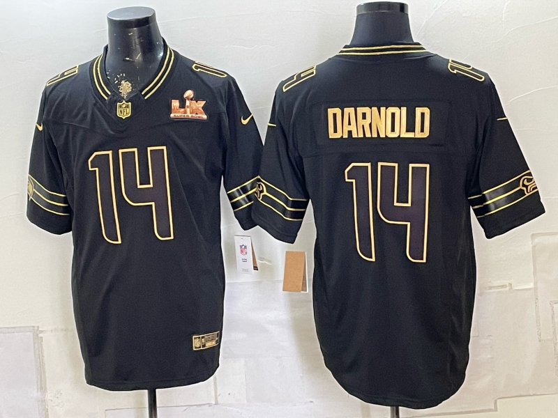 Men 2026 Seattle Seahawks #14 Darnold black Nike Limited NFL Jersey 0814003->seattle seahawks->NFL Jersey